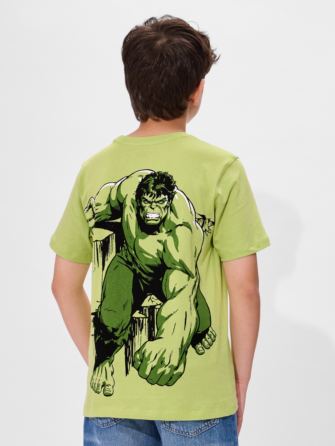 

The Souled Store Boys Graphic Printed Round Neck Cotton T-shirt, Green