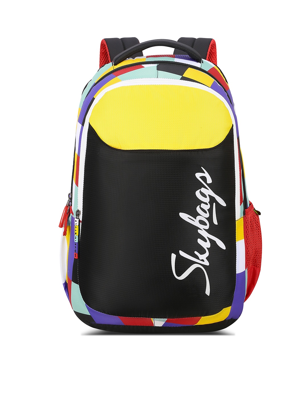 

Skybags Kids Troop Geometric Backpack, Yellow