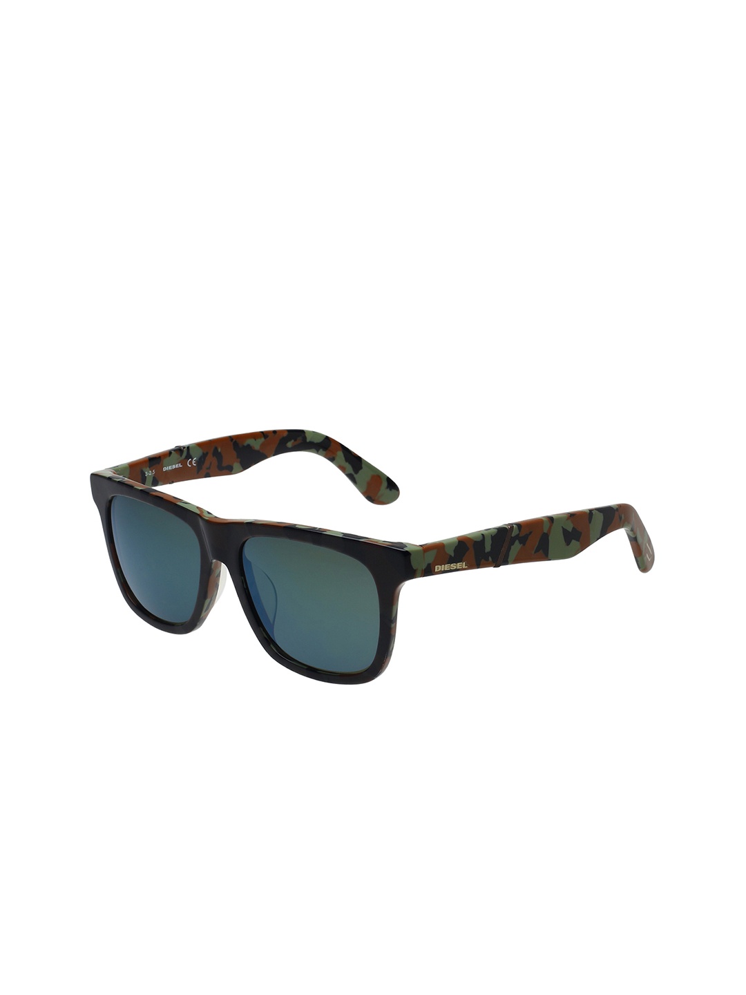 

DIESEL Unisex Square Sunglasses with UV Protected Lens - DL0116-F 98Q 56 S, Green