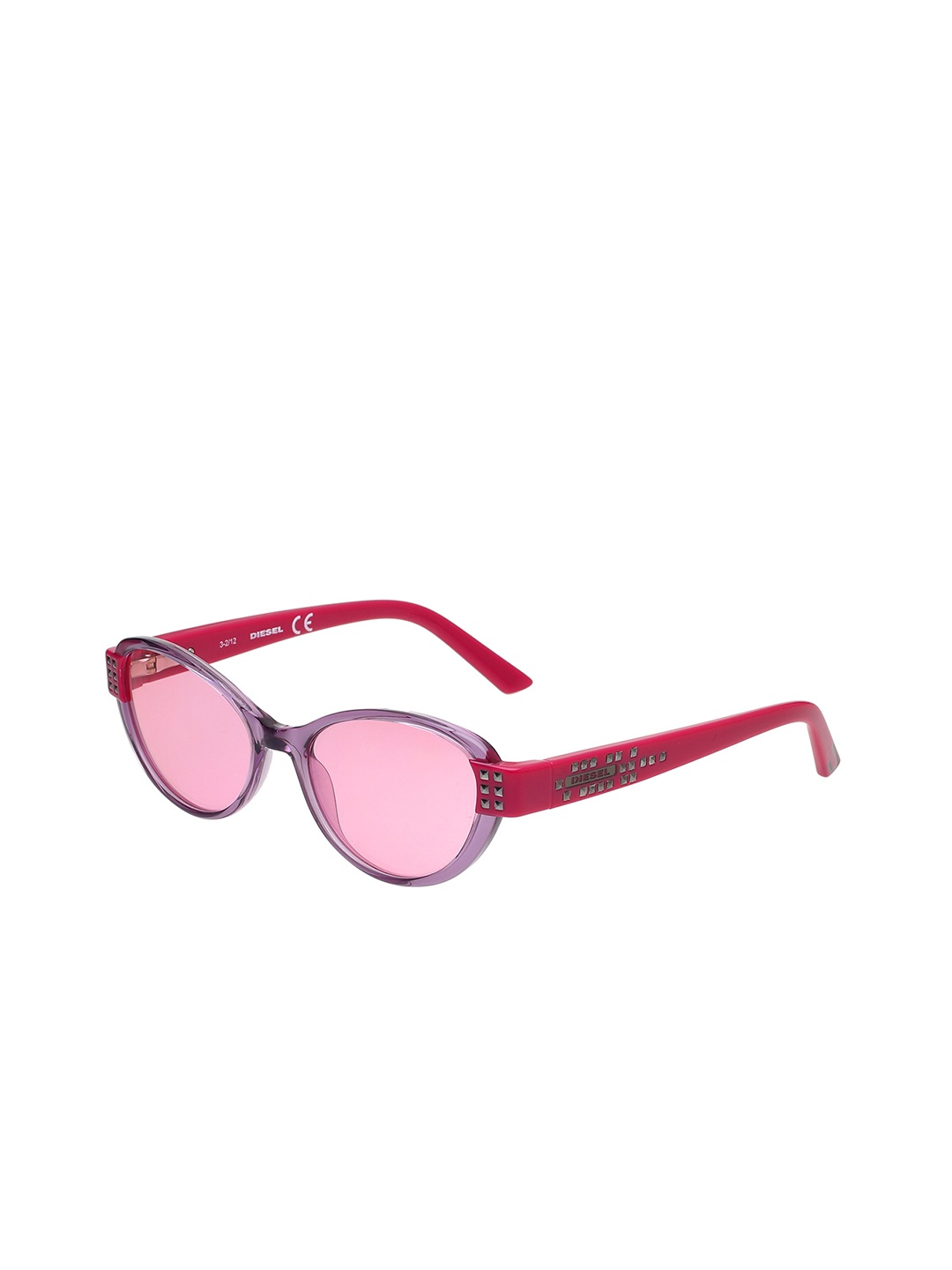 

DIESEL Women Oval Sunglasses with UV Protected Lens- DL5011 F/S 081 51, Pink