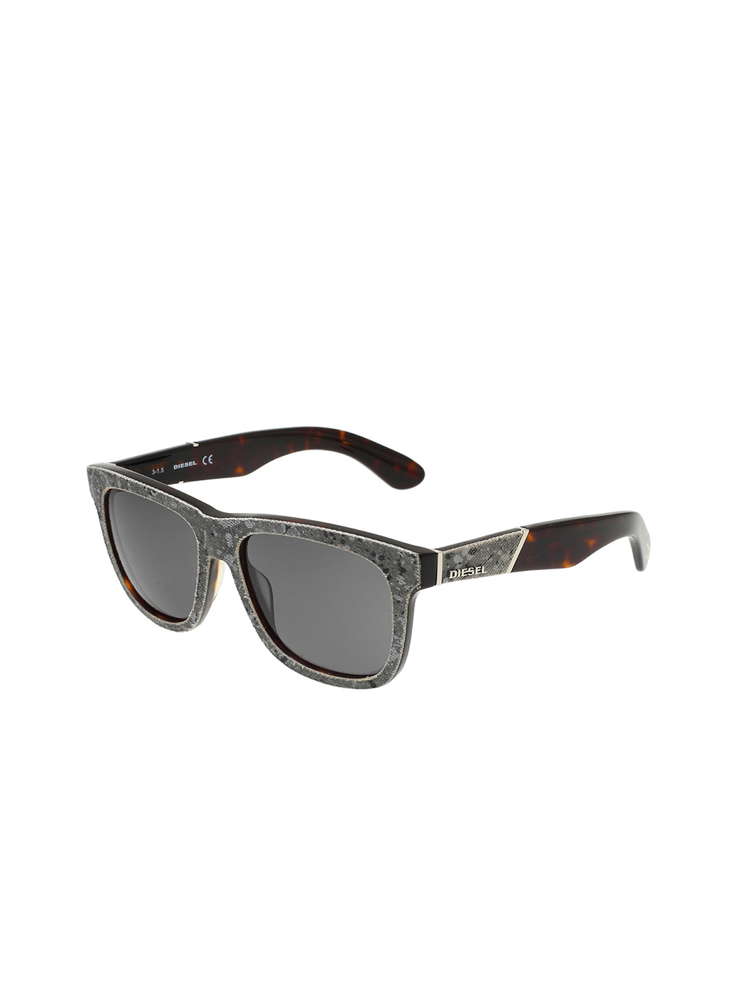 

DIESEL Unisex Square Sunglasses with UV Protected Lens - DL0140 52A 54 S, Black