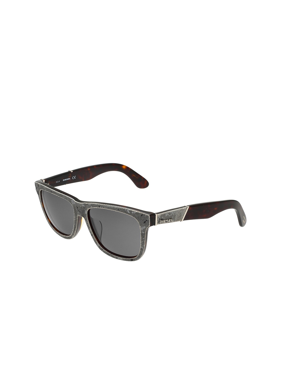 

DIESEL Unisex Square Sunglasses with UV Protected Lens - DL0140-F 52A 56 S, Grey
