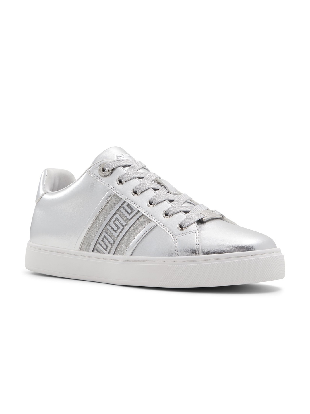 

ALDO Women Striped Sneakers, Silver