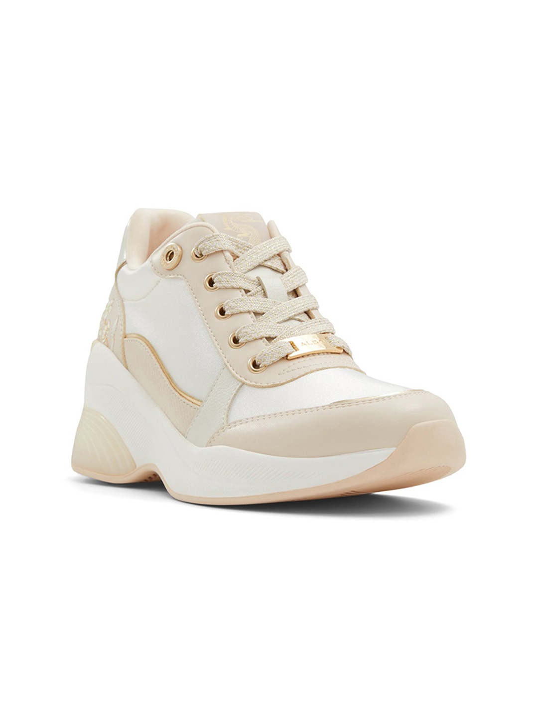 

ALDO Women Colourblocked Sneakers, Beige