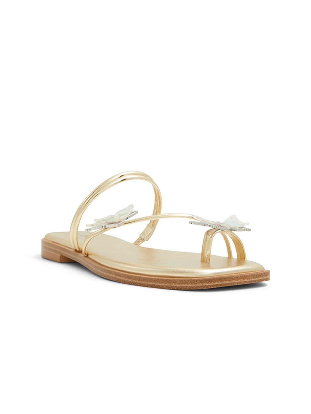 

ALDO Women Butterfly One Toe Flats, Gold