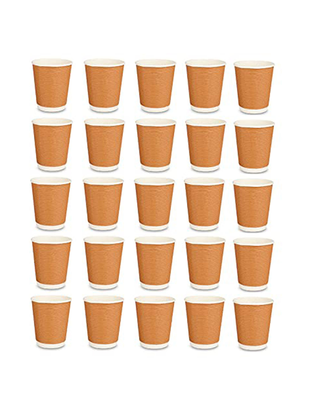 

e kysa Set of 25 Brown Paper Disposable Water Glass