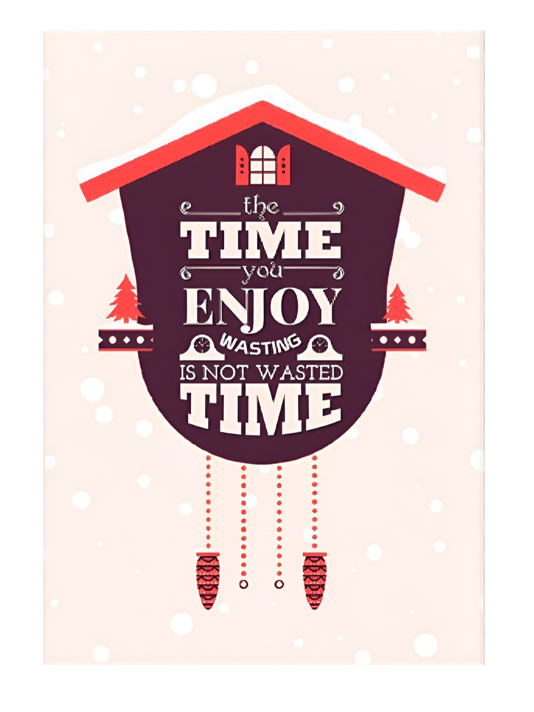

Entertainment Store The Time You Enjoy Wasting Art Print, Purple