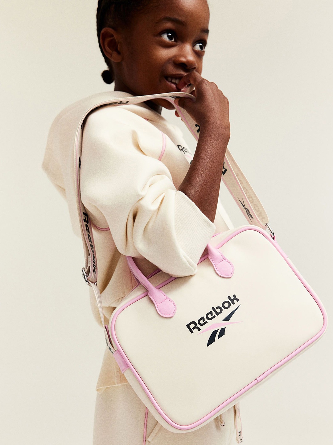 

H&M x Reebok Print-Motif Crossbody Bag, White