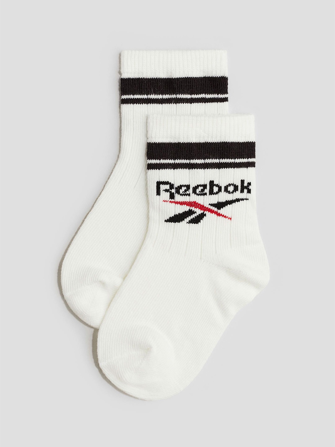 

H&M x Reebok Boys Motif-Detail Socks, White
