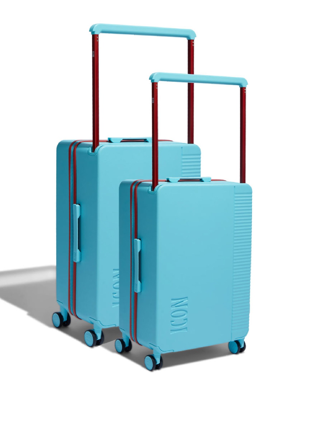 

Icon Set Of 2 Hard-Sided Trolley Suitcase, Turquoise blue