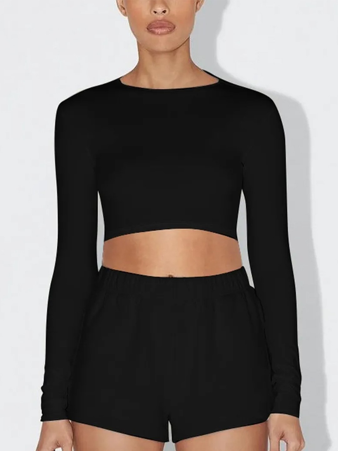

LULU & SKY Crop Top, Black