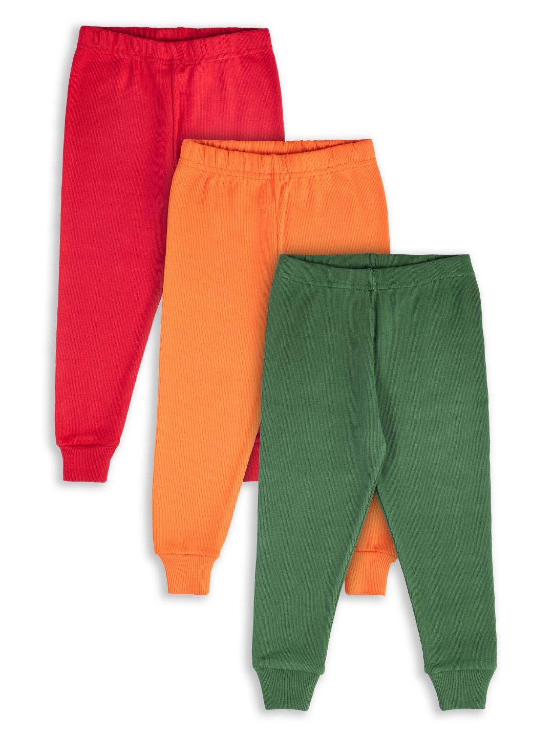 

BforBlossom Kids Pack Of 3 Pure Cotton Lounge Pants, Red