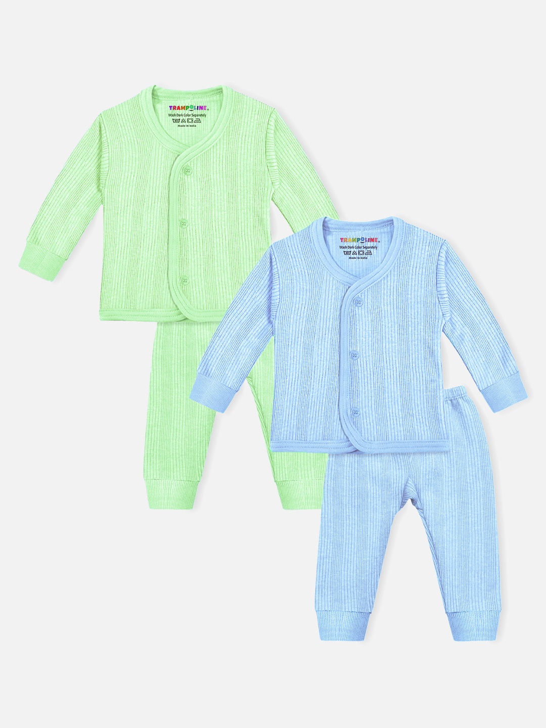 

YK X Trampoline Infants Pack Of 2 Thermal Sets, Blue