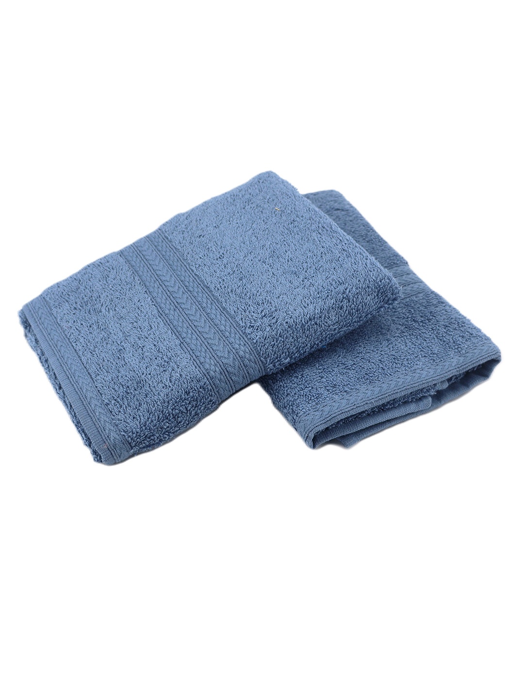 

BOMBAY DYEING Turquoise Blue 2 Pieces Pure Cotton 450 GSM Hand Towels