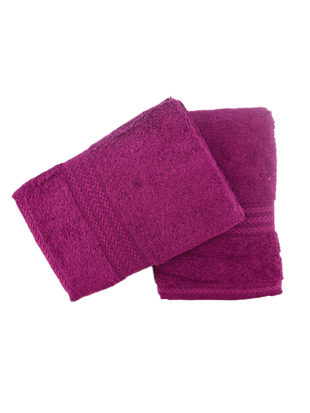 

BOMBAY DYEING Purple 2 Pieces Pure Cotton 450 GSM Face Towels