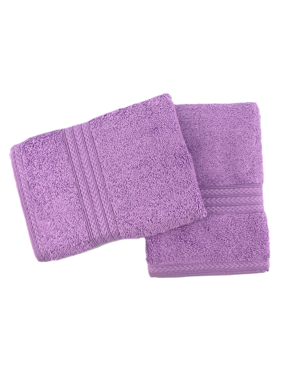 

BOMBAY DYEING Lavender 2 Pieces Pure Cotton 450 GSM Hand Towels