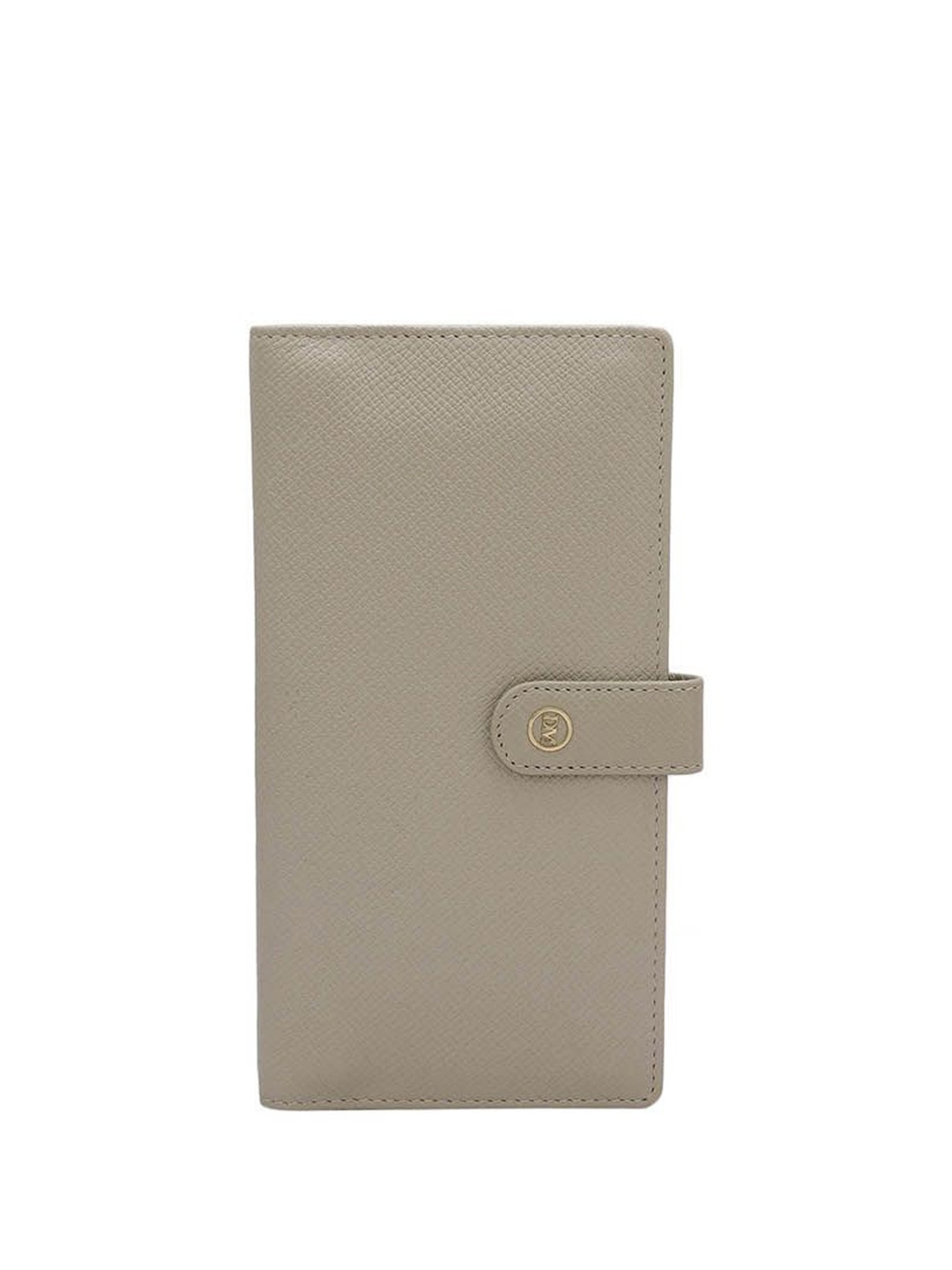 

Da Milano Women Textured Leather Two Fold Wallet, White