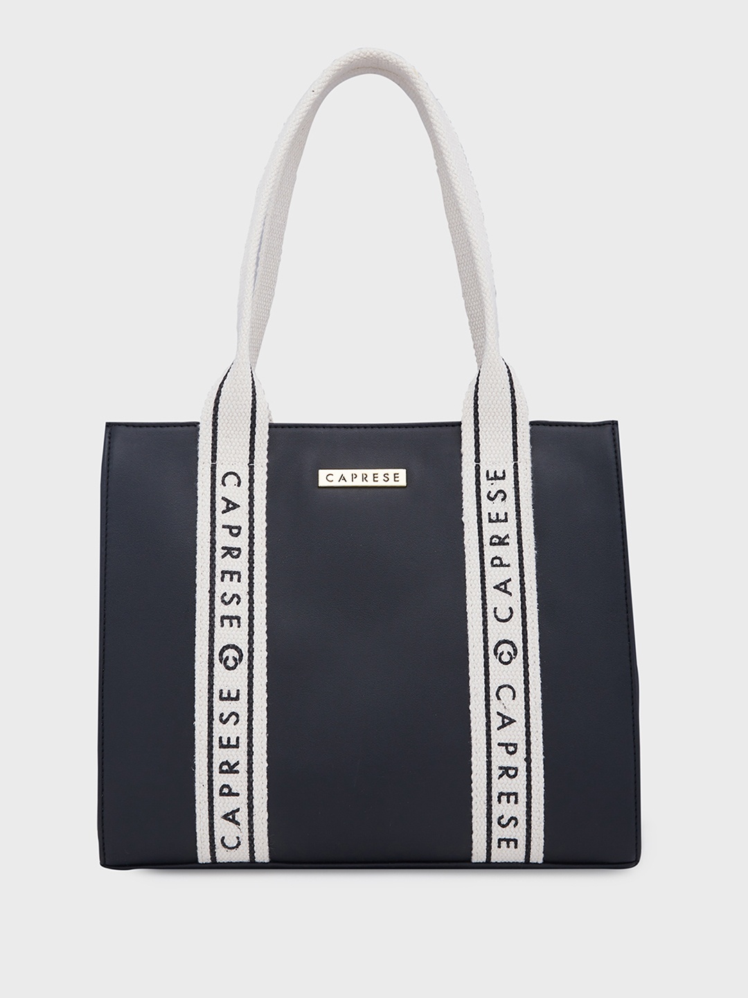

Caprese Nick Structured Brand Logo Shoulder Bag, Black