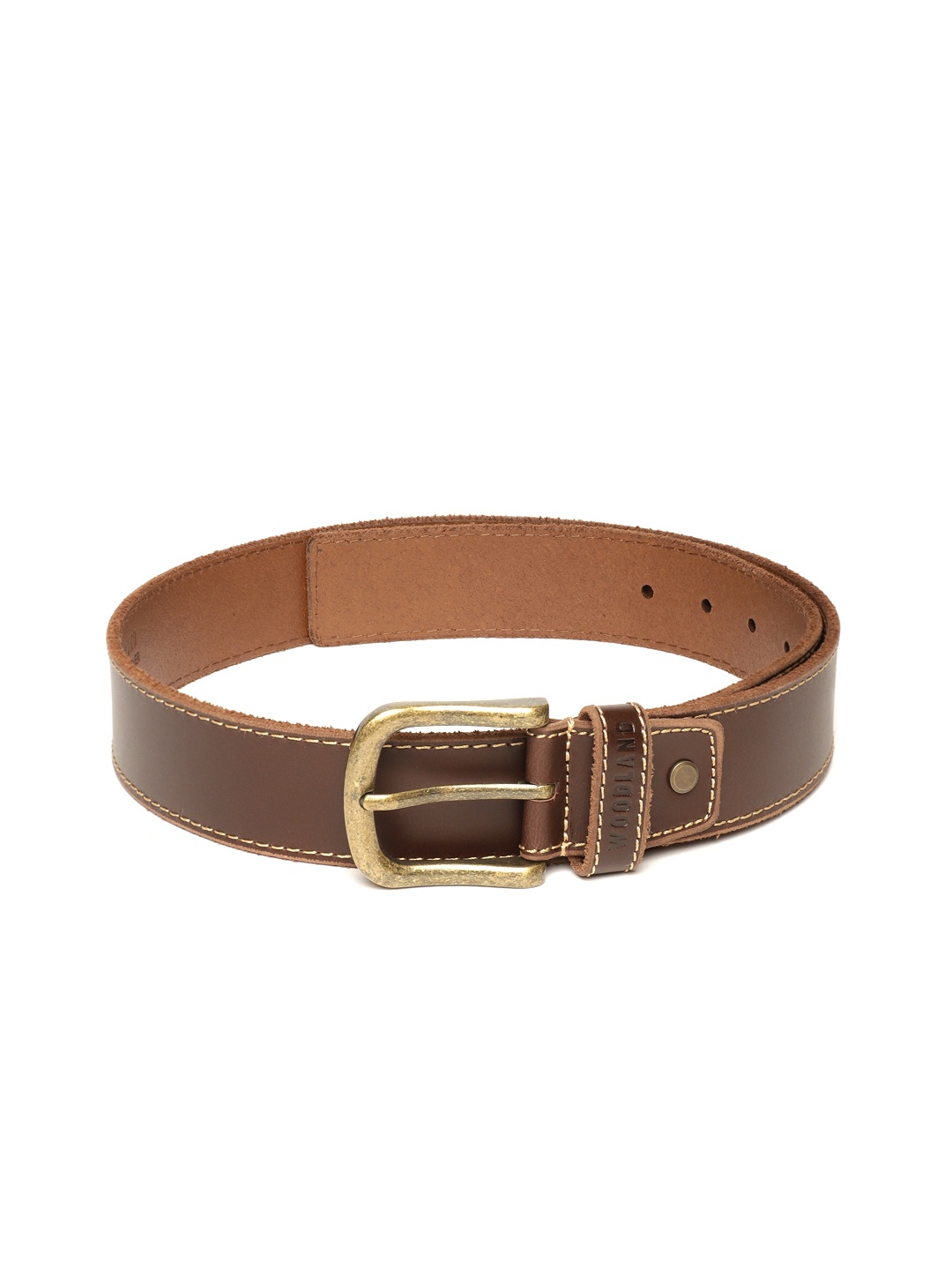 

Woodland Men Leather Belt, Brown