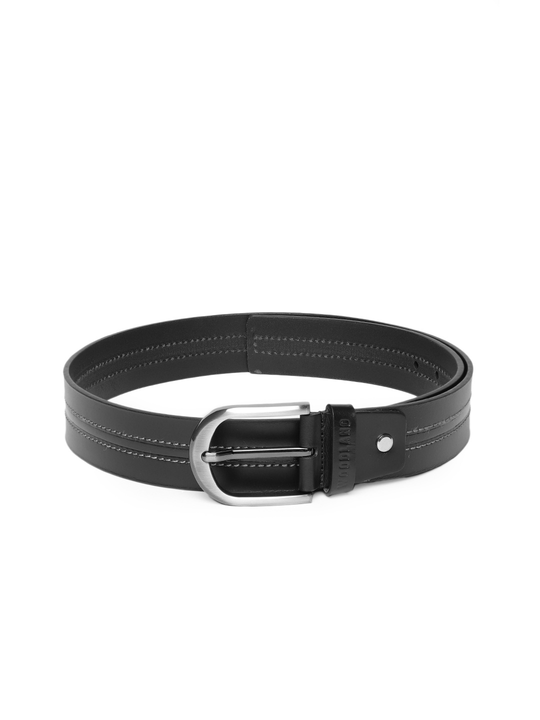 

Woodland Men Leather Belt, Black