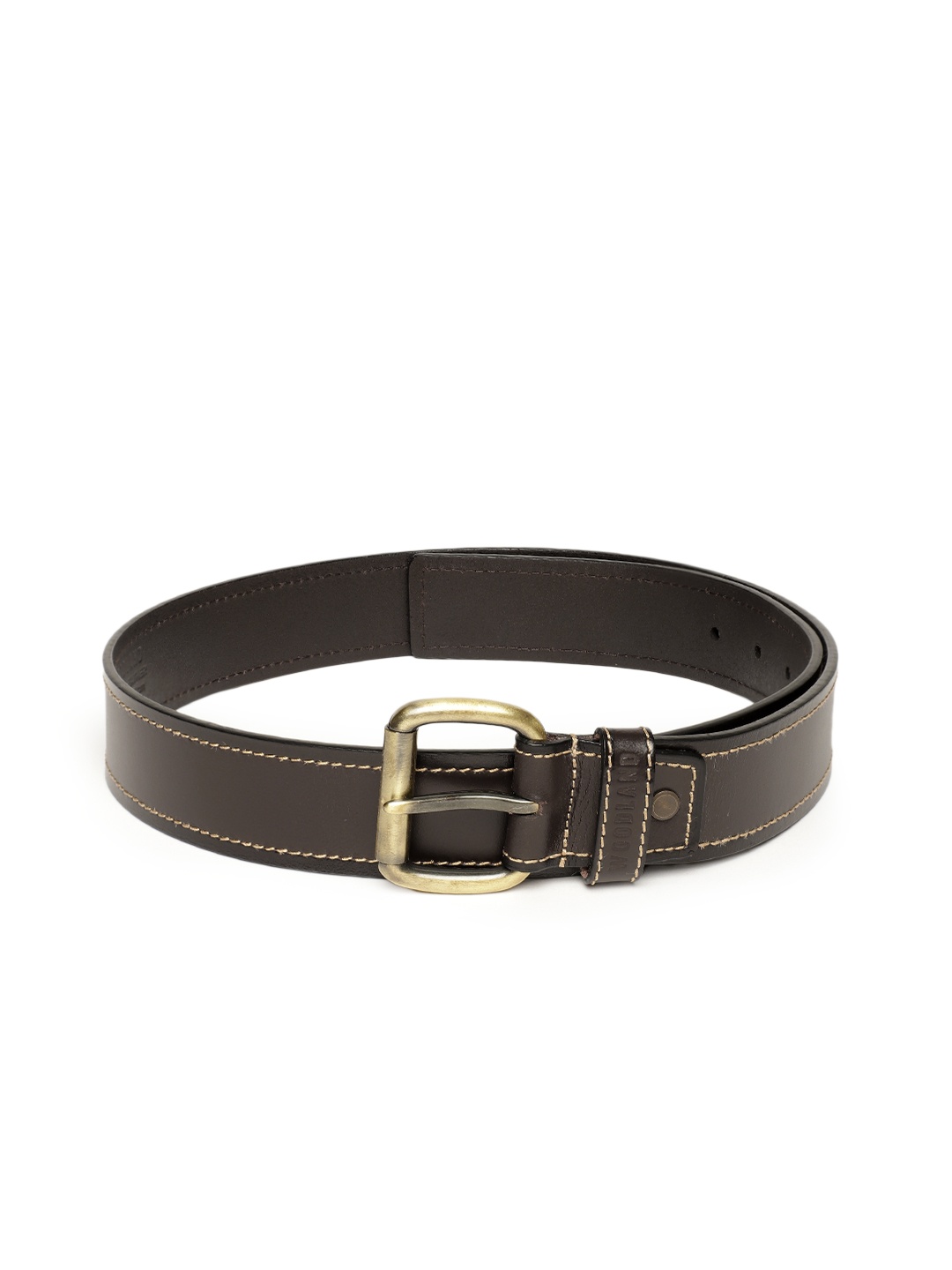 

Woodland Men Leather Belt, Coffee brown