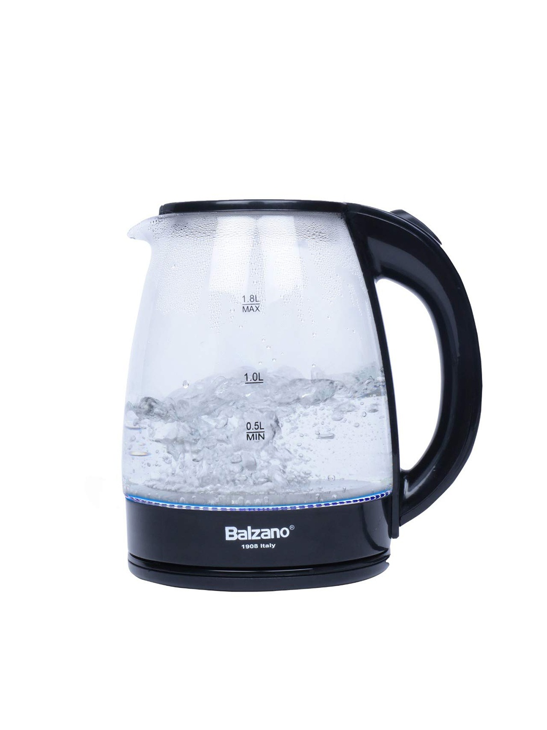 

Balzano Glass Transparent Electric Kettle, White