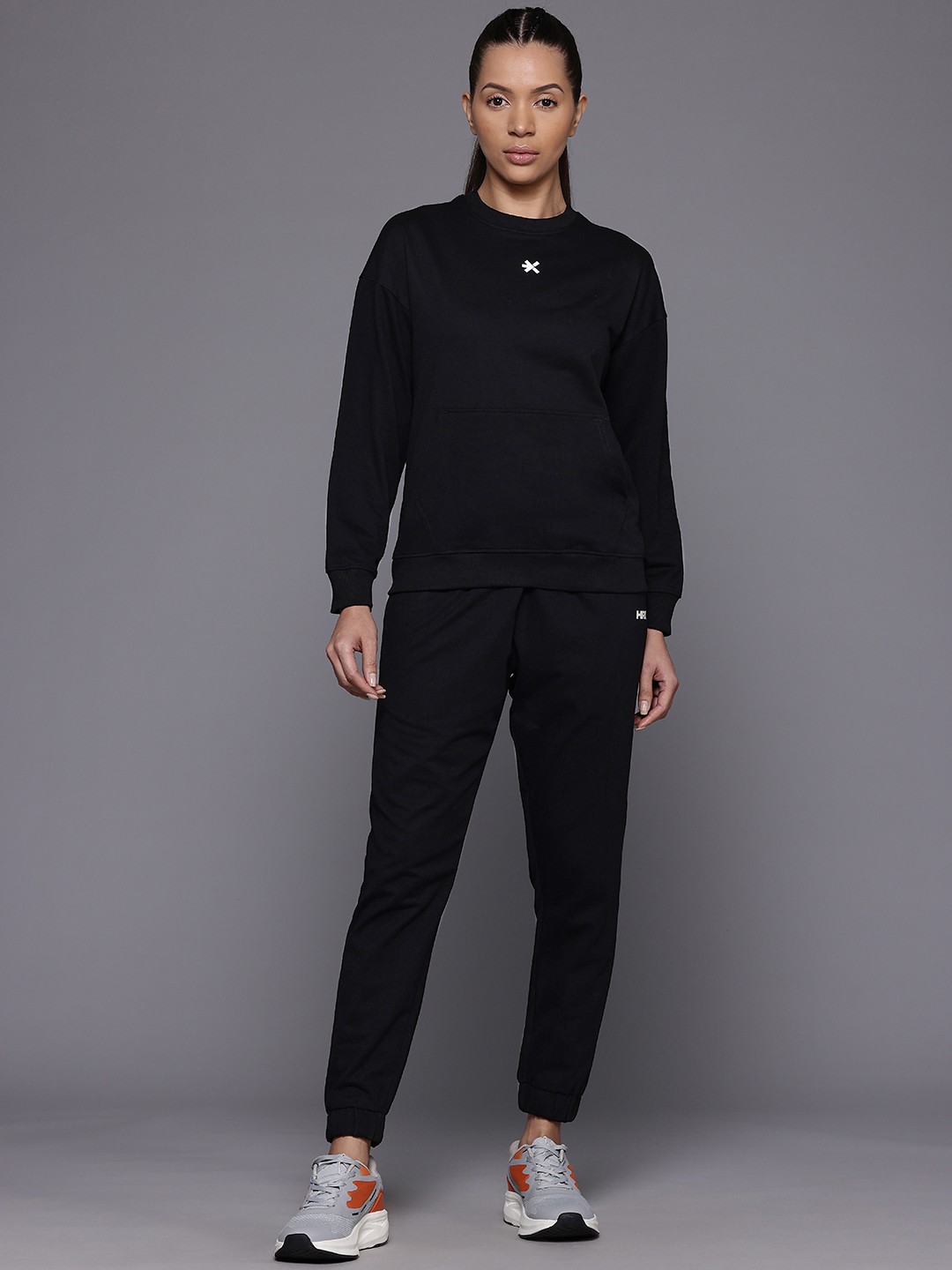 

HRX by Hrithik Roshan Round Neck Lifestyle Tracksuit, Black