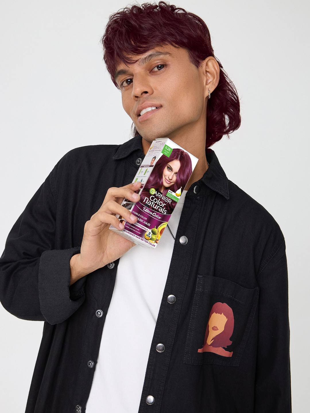

FREAKINS Pure Cotton Oversized Casual Shirt & Garnier 6.26, Black