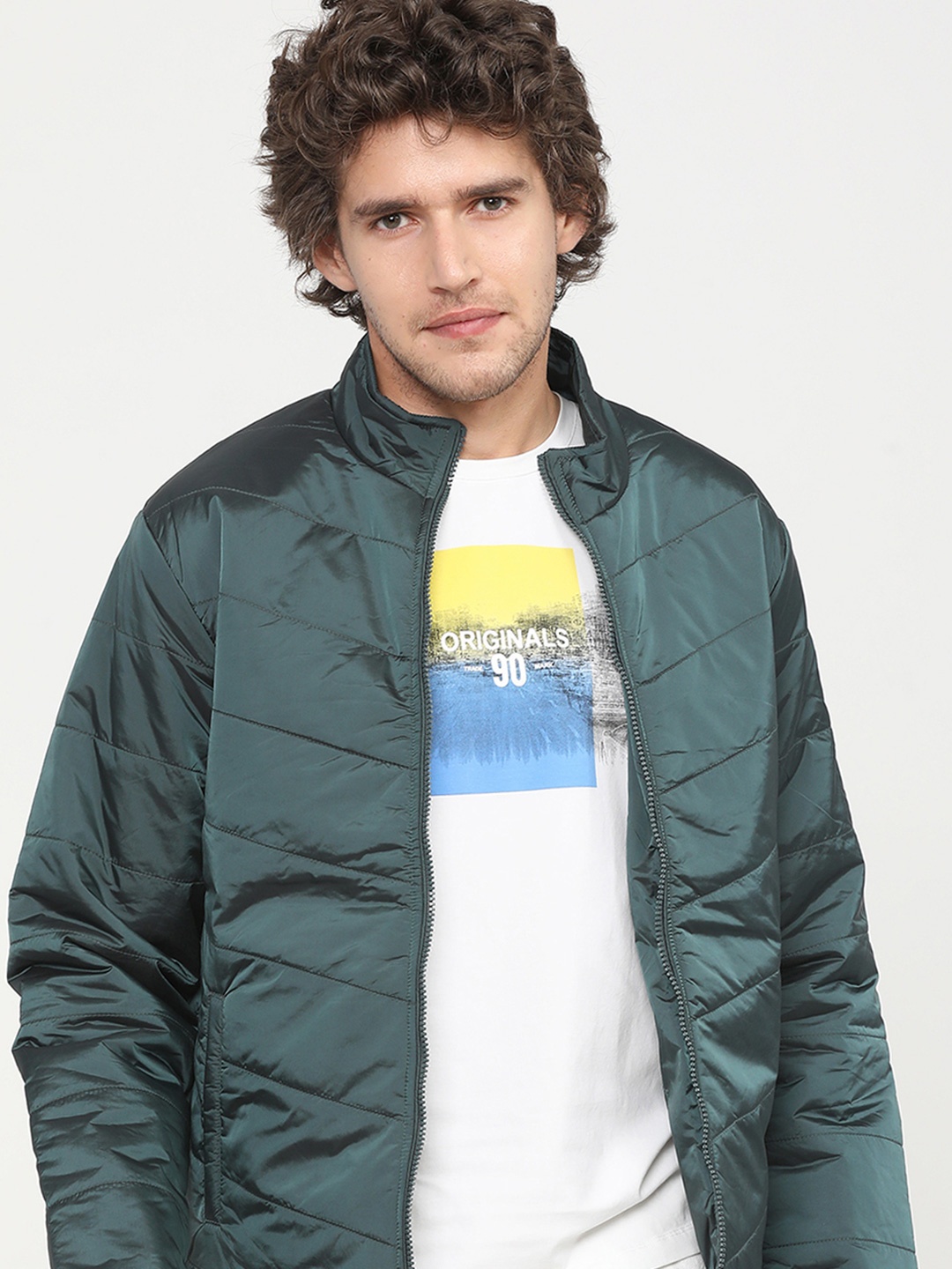 

HIGHLANDER Men Puffer Jacket, Green