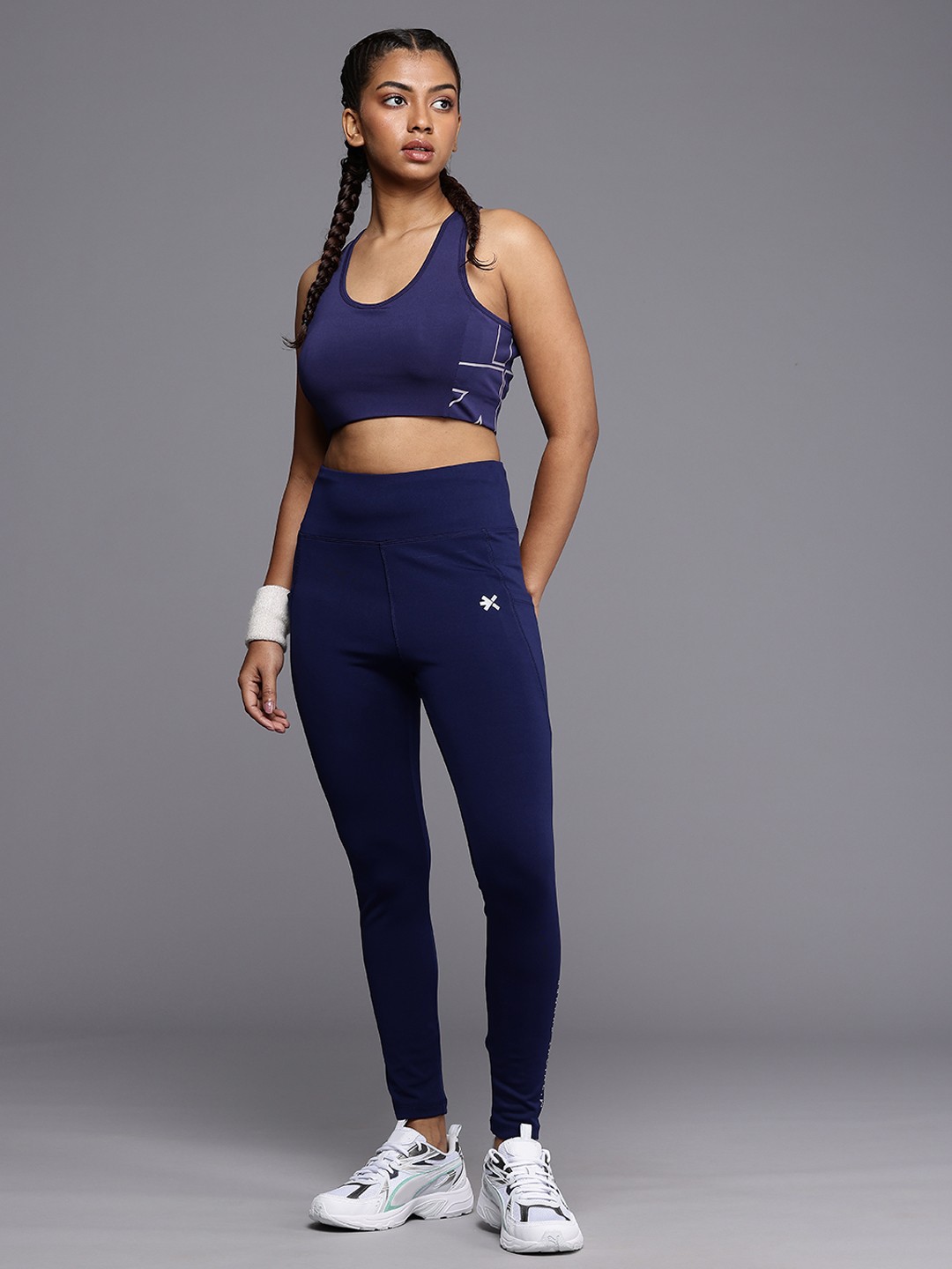 

HRX by Hrithik Roshan Full Coverage Lightly Padded Bra, Navy blue