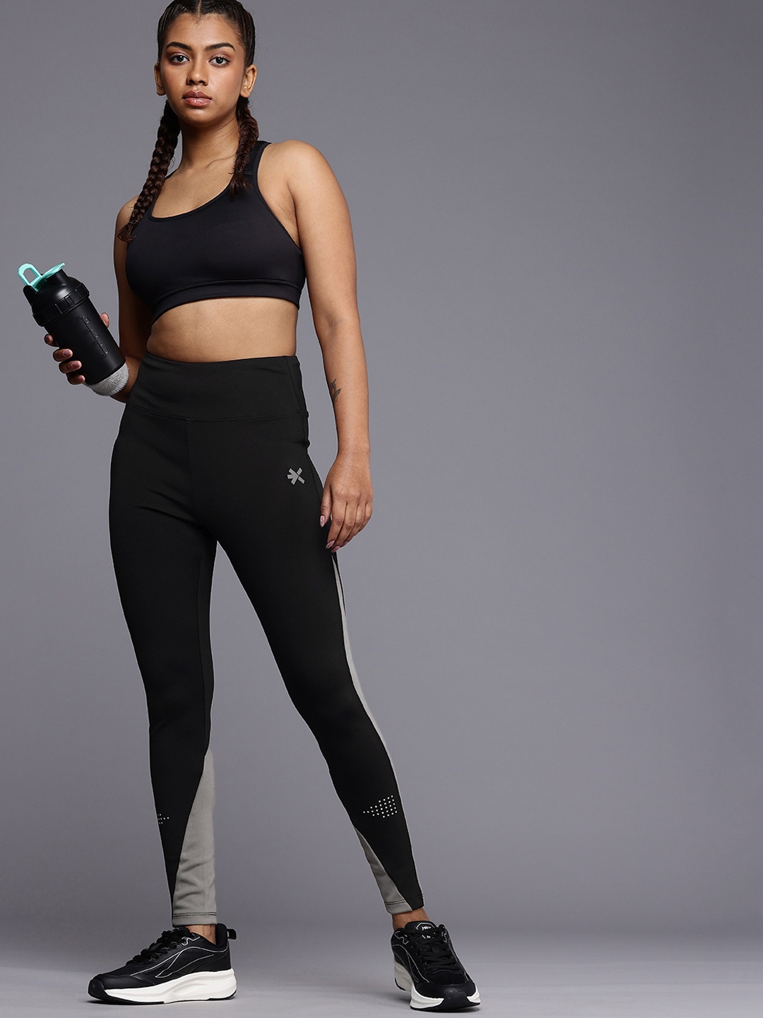 

HRX by Hrithik Roshan Women Running Tights, Black