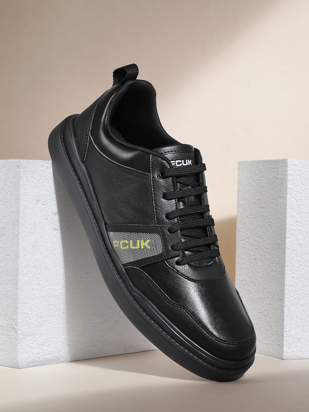 

FCUK Men Everyday Sneakers, Black