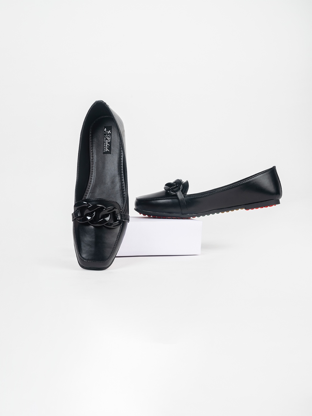 

Pabish Footwears Women Slip-On Party Ballerinas Flats, Black