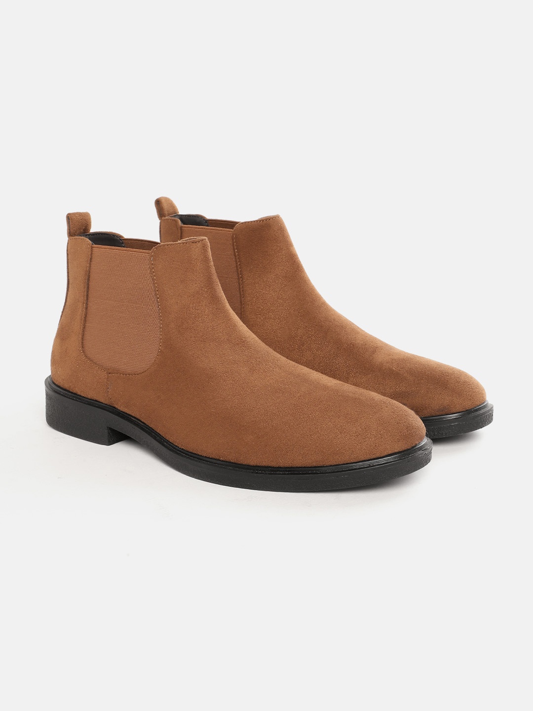 

Carlton London Men Round Toe Chelsea Boots, Brown