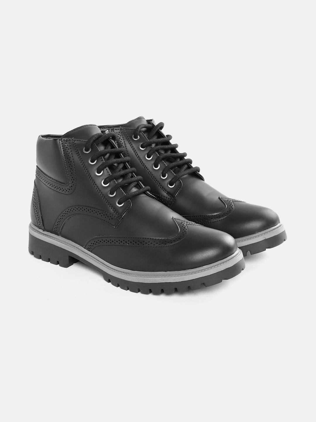

Carlton London Men Biker Boots, Black