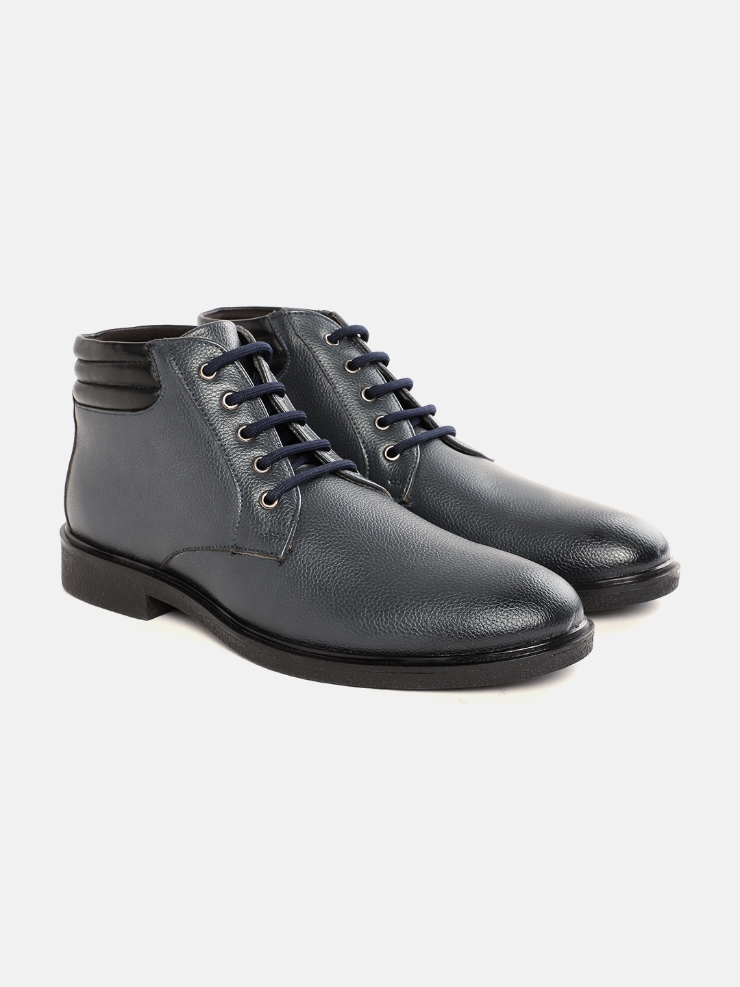 

Carlton London Men Lace-Ups Winter Boots, Navy blue