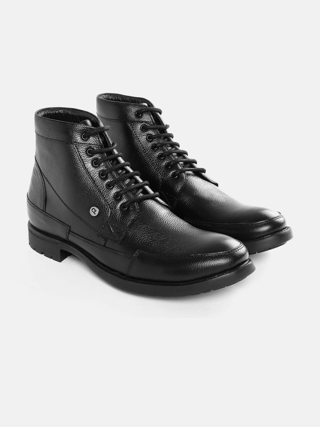 

Carlton London Men Solid Boots, Black