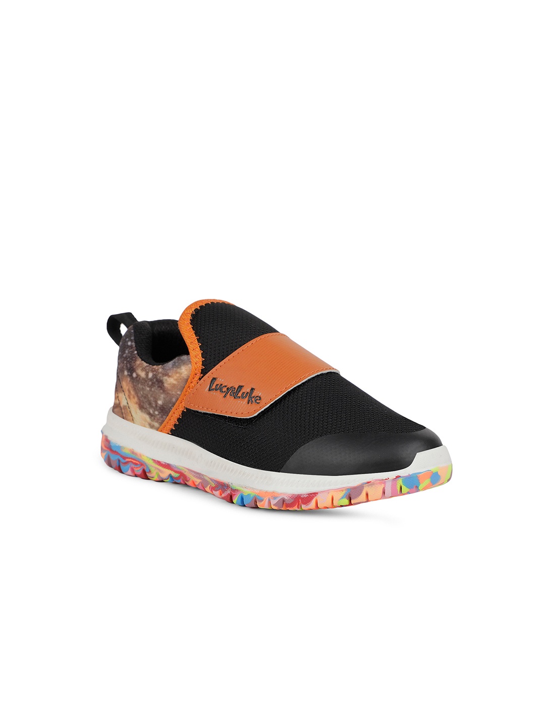 

Liberty Jamon E Kids Colourblocked Slip-On Casual Sneakers, Black