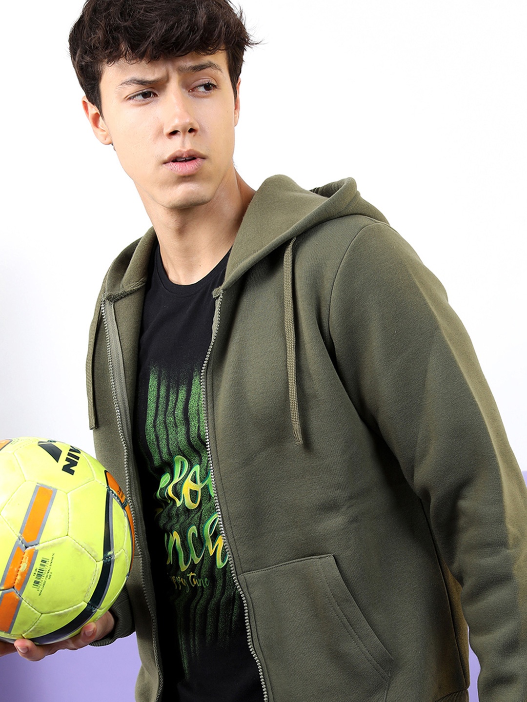 

HIGHLANDER Men Printed Sweatshirt, Olive