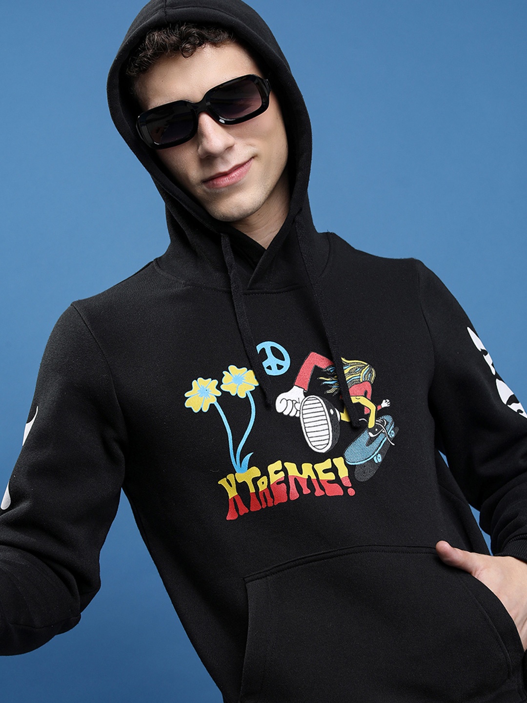 

HIGHLANDER Men Printed Sweatshirt, Black