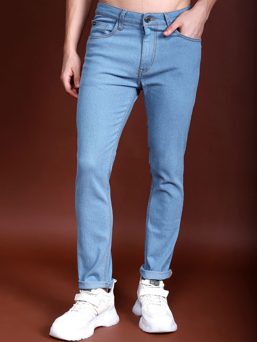 

HIGHLANDER Men Slim Fit Stretchable Jeans, Blue