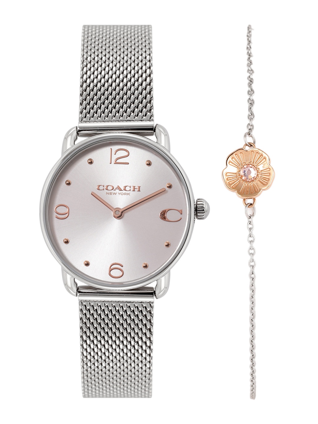 

Coach Women Elliot Bracelet Style Watch with Bracelet Gift Set, Silver