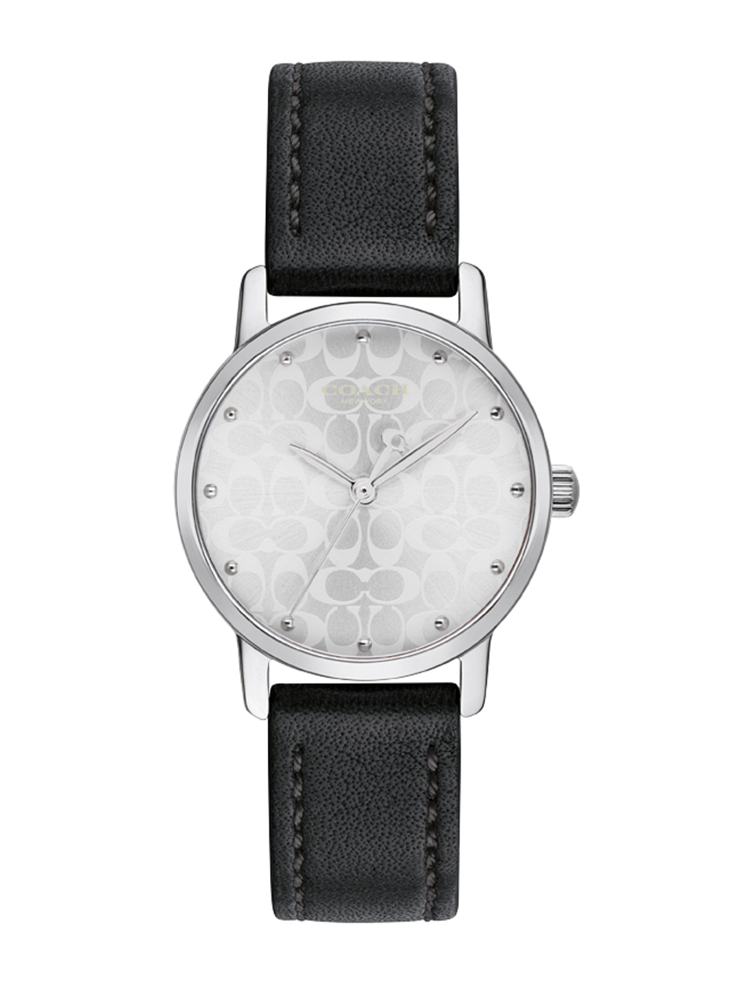 

Coach Women Grand Dial & Leather Straps Analogue Watch 14503875, Silver