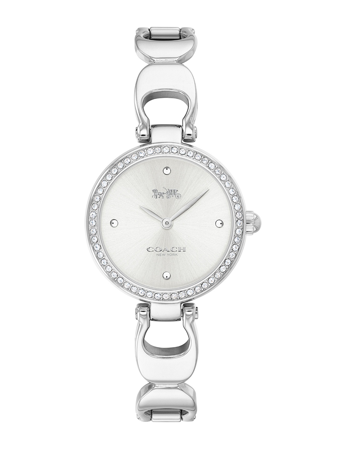 

Coach Women Park Bracelet Style Straps Analogue Watch 14503170, Silver