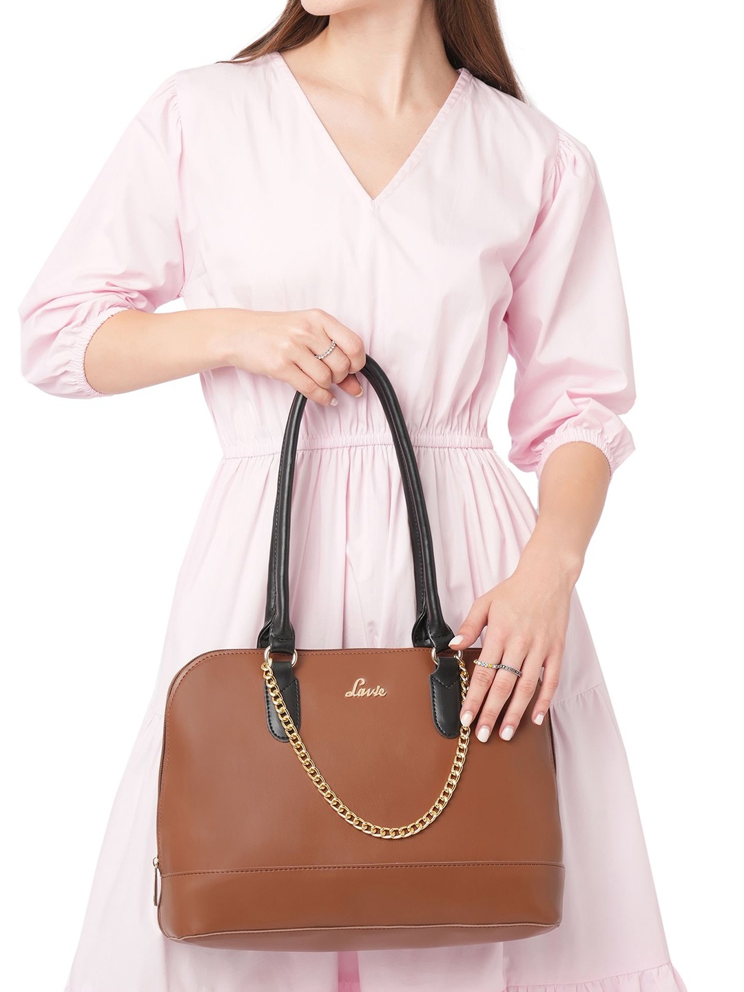 

Lavie Structured Camilla Shoulder Bag, Tan