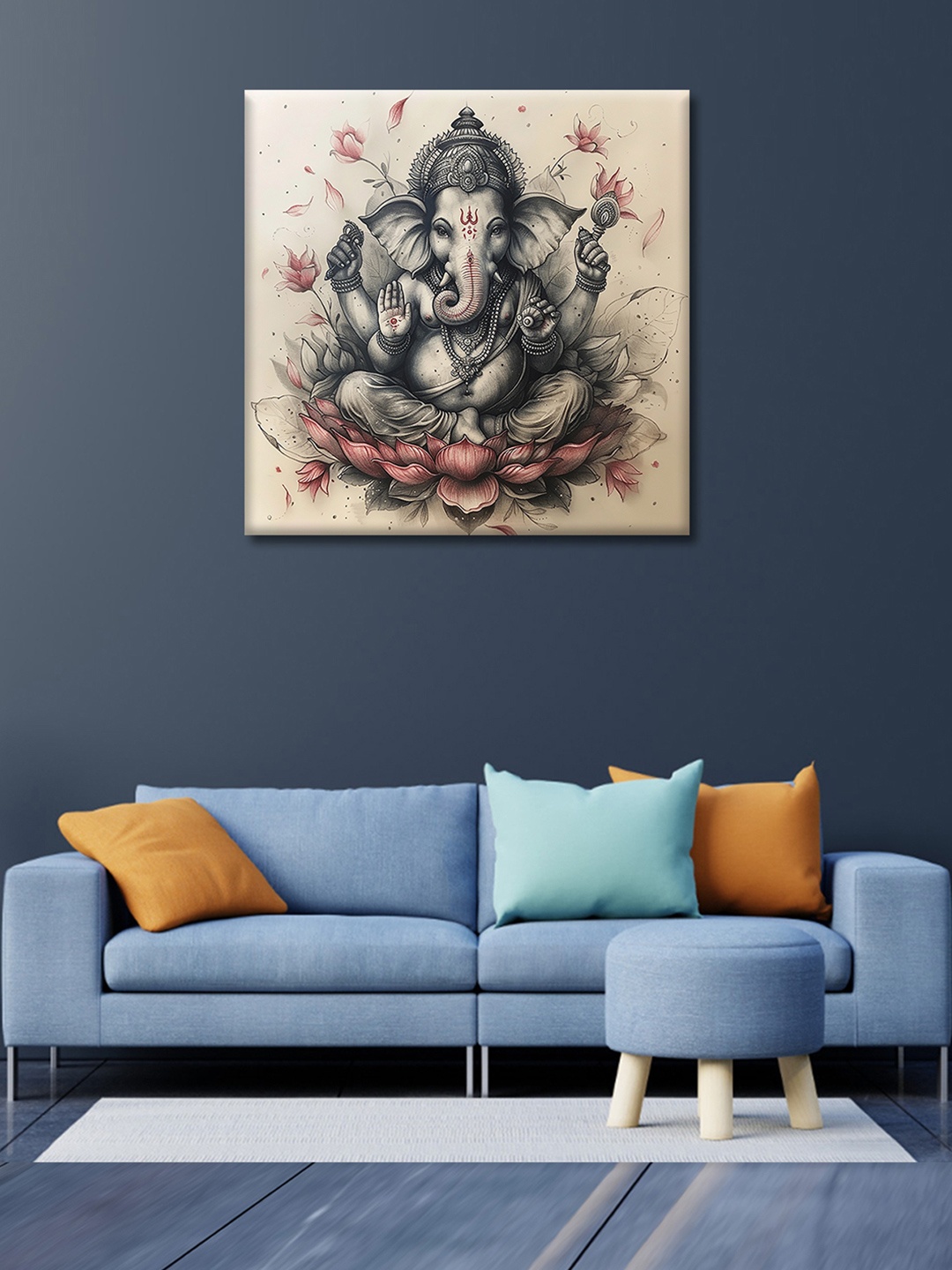 

OLIVE TREE Grey & Beige Canvas Religious Wall Art