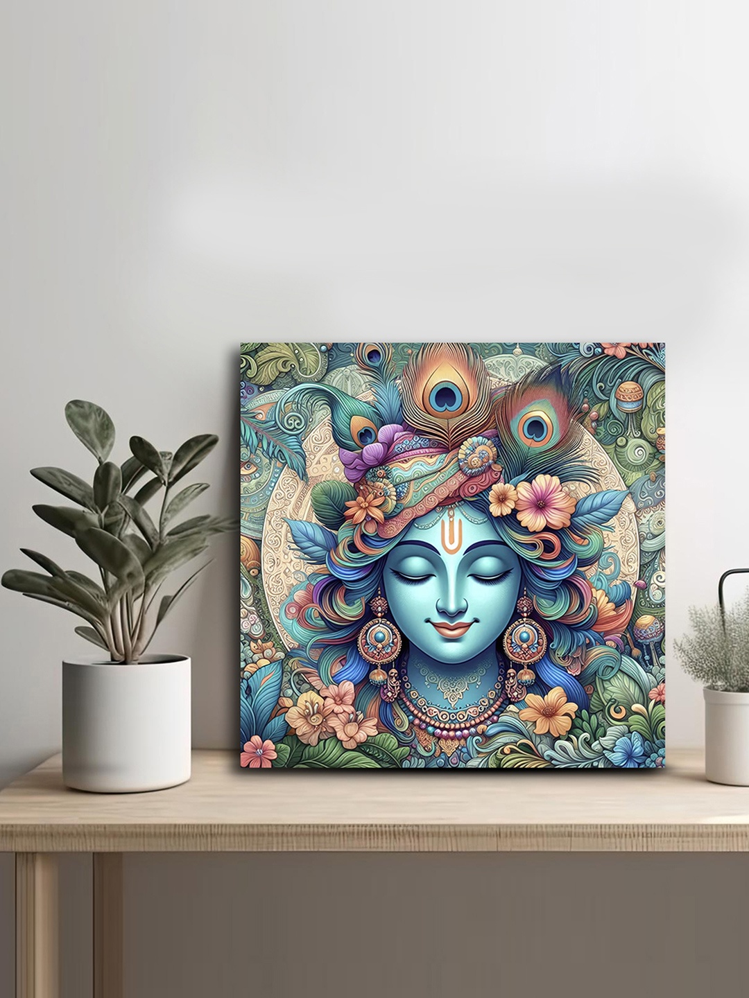 

OLIVE TREE Blue & Purple Canvas Religious Wall Art