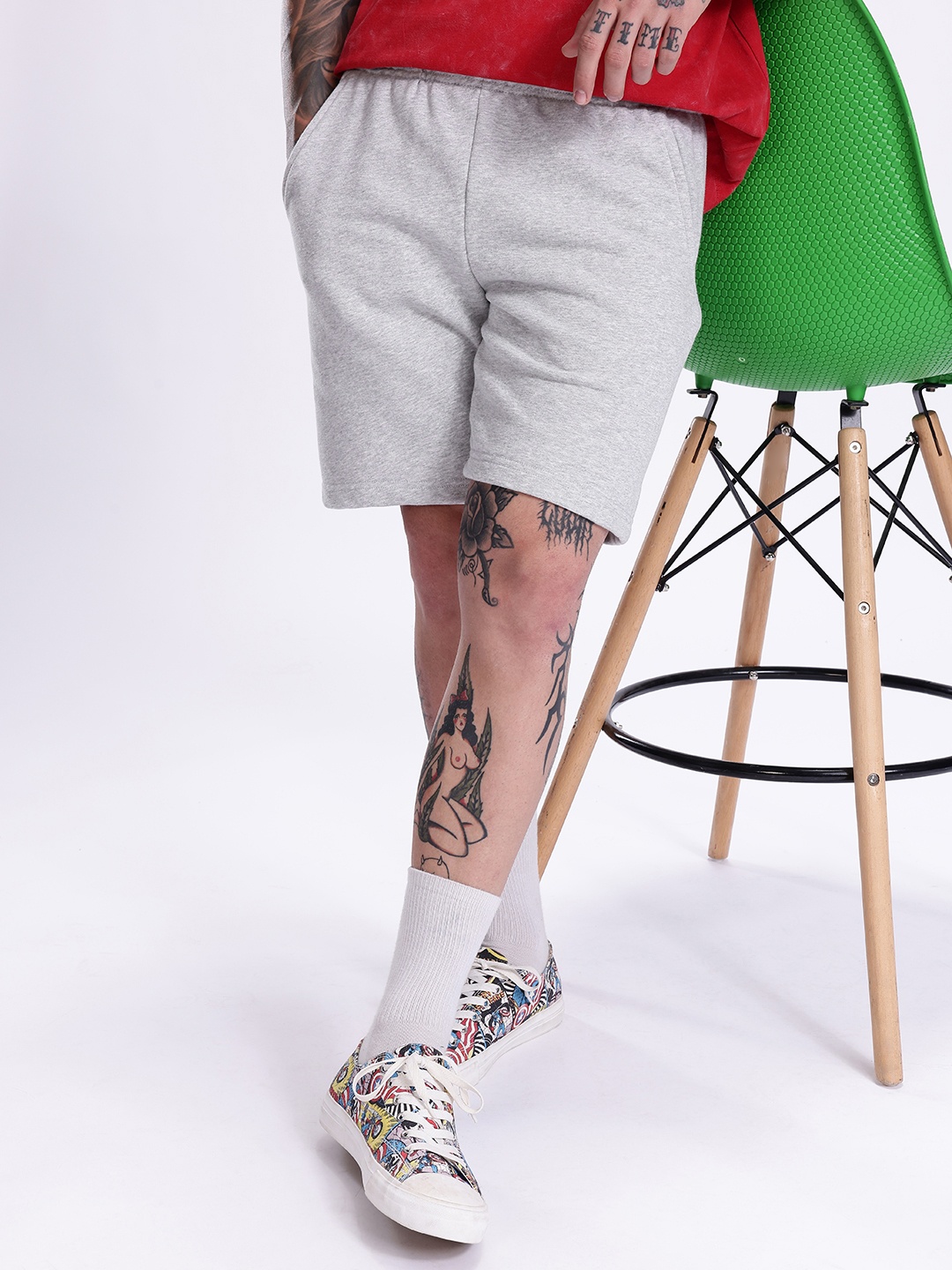 

Kook N Keech Men Shorts, Grey melange