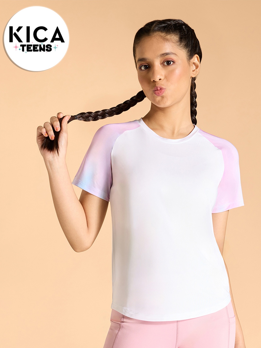 

KICA Colourblocked Top, White