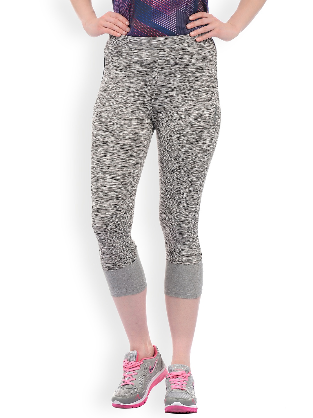 

Sweet Dreams Women Black & Off-White Printed Regular Fit Outdoor Capris
